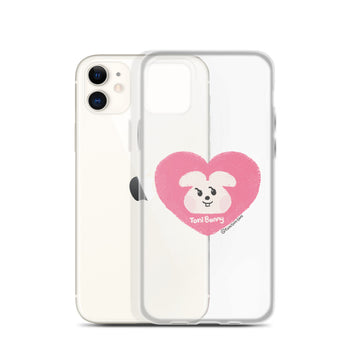 Pink Heart iPhone Clear Case