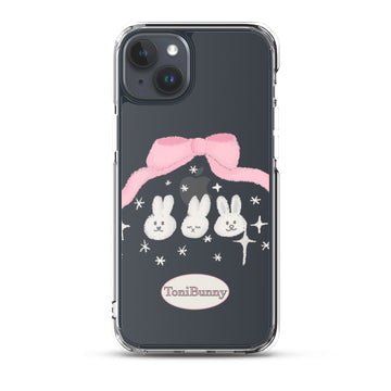 Ribbon Bunny Friends iPhone Clear Case