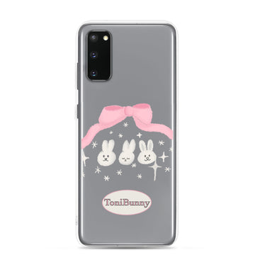 Ribbon Bunny Friends Samsung Clear Case