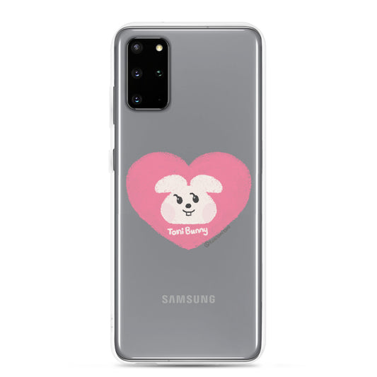 Pink Heart Samsung Clear Case