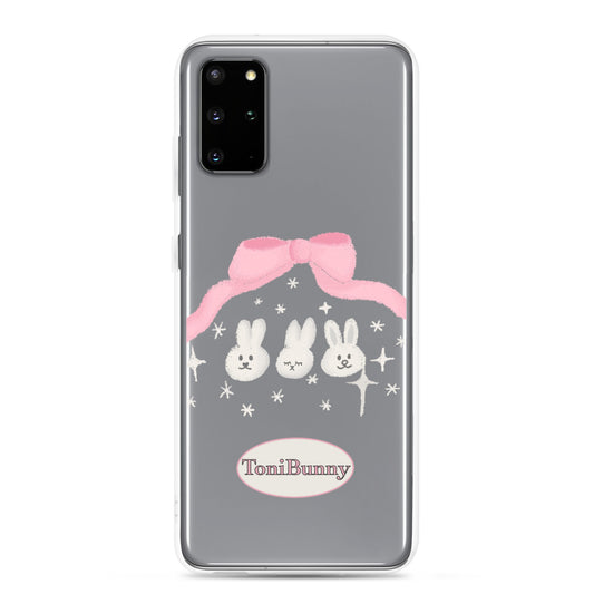 Ribbon Bunny Friends Samsung Clear Case