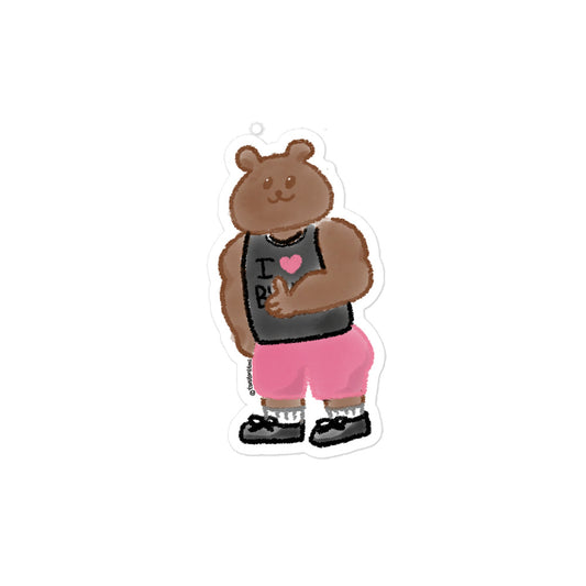 Athletic ToniBear Bubble-Free Stickers