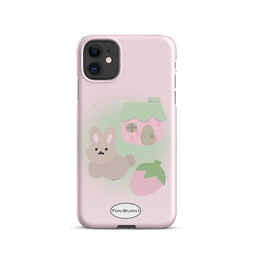 Pink Bunny Cottage iPhone Snap Case