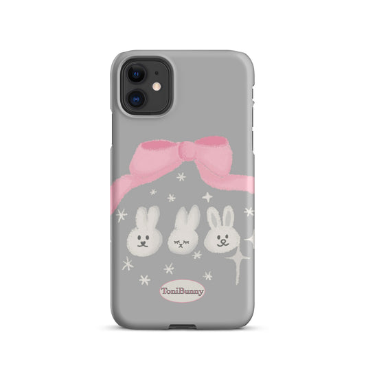 Ribbon Bunny Friends iPhone Snap Case