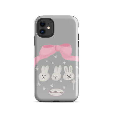 Ribbon Bunny Friends iPhone Tough Case