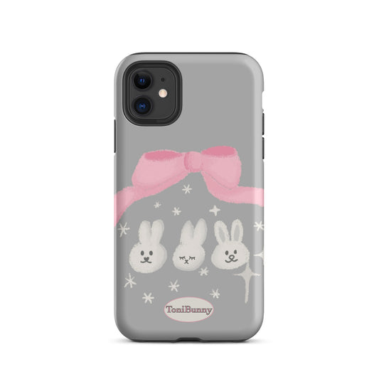 Ribbon Bunny Friends iPhone Tough Case